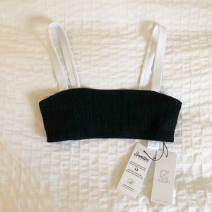 Lilis Bikini Top in Black/White